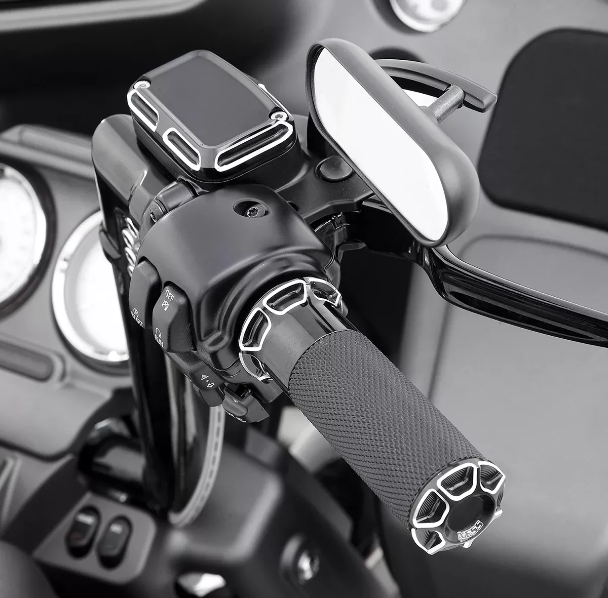 ARLEN NESS Beveled Grips - Cable - Black 07-331