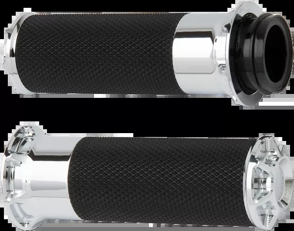 Arlen NESS Beveled Grips - Cable - Chrome