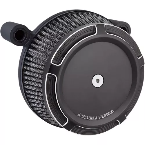 Arlen Ness Big Sucker Air Cleaner Kit w/ Synthetic Filter for 2008-2017 Harley Twin Cam Electronic Throttle - Chrome