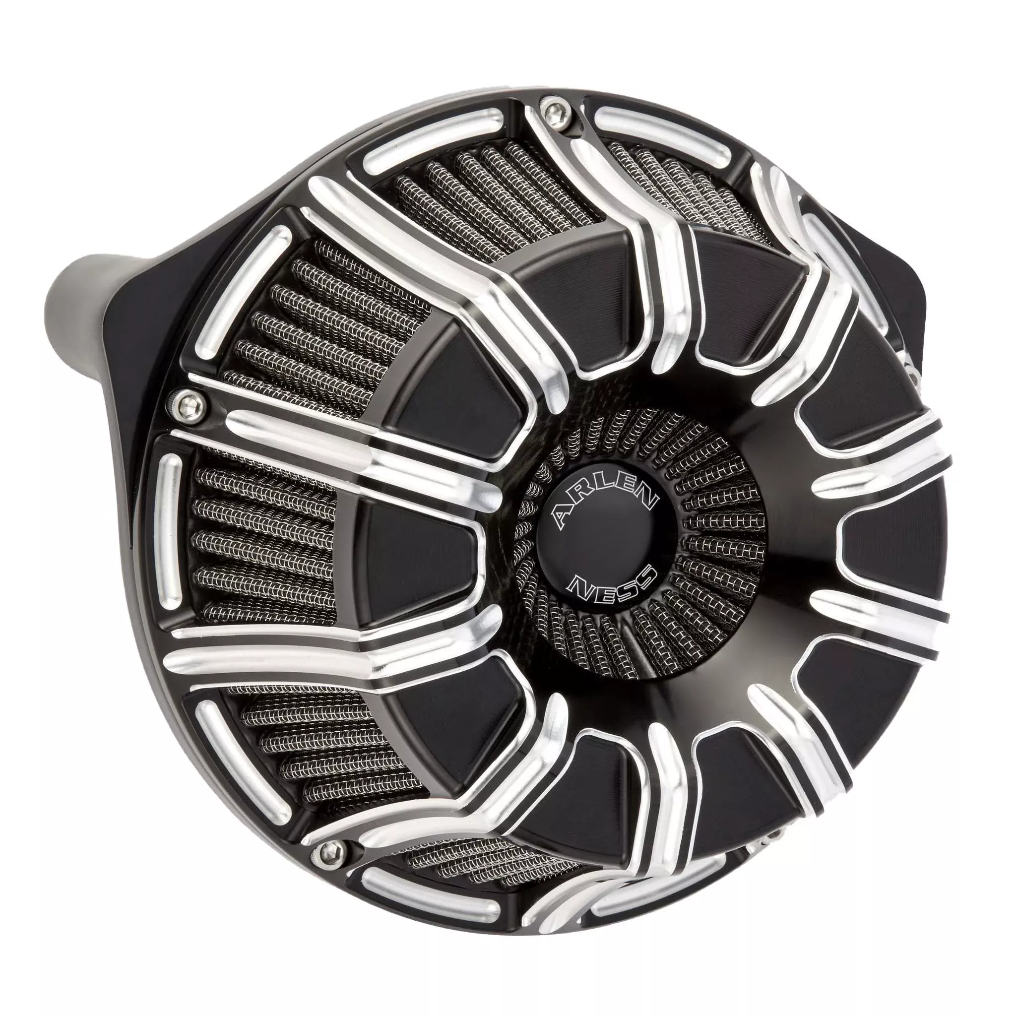 Arlen Ness Black 10 Gauge Inverted Stage 1 Air Cleaner Harley Milwaukee 8 17-19