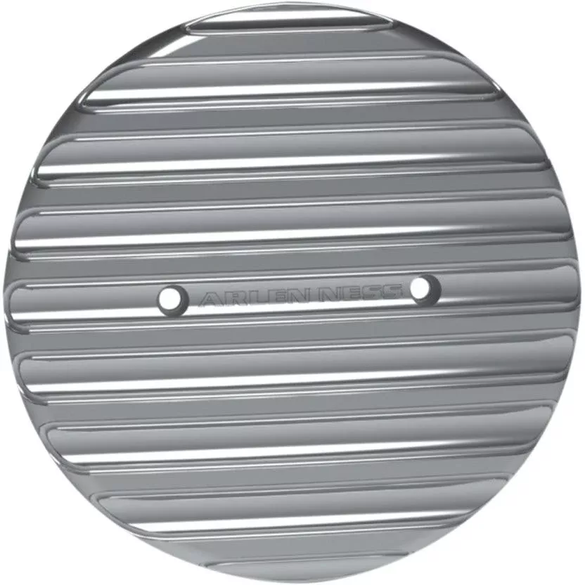 Arlen Ness Chrome Finned 2 Hole Derby Cover Indian w/ 111" Thunderstroke Engine