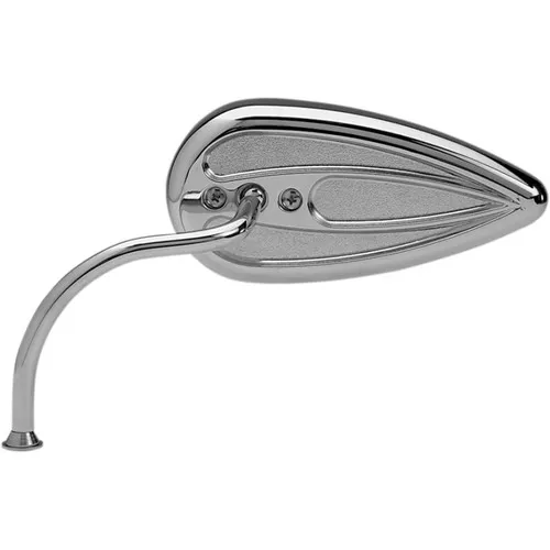 Arlen Ness Chrome Teardrop Mirrors with Steel Stems