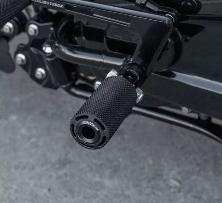 Arlen Ness Cush Footpegs for Harley Davidson Sportster S and Live Wire Driver Position - Black