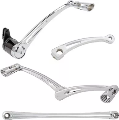 ARLEN NESS Deep Cut Foot Control Kit w/ Heel/Toe Shifter - Chrome - 420-107