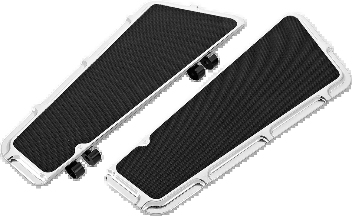 ARLEN NESS Driver Floorboards - Beveled - Chrome 15-409