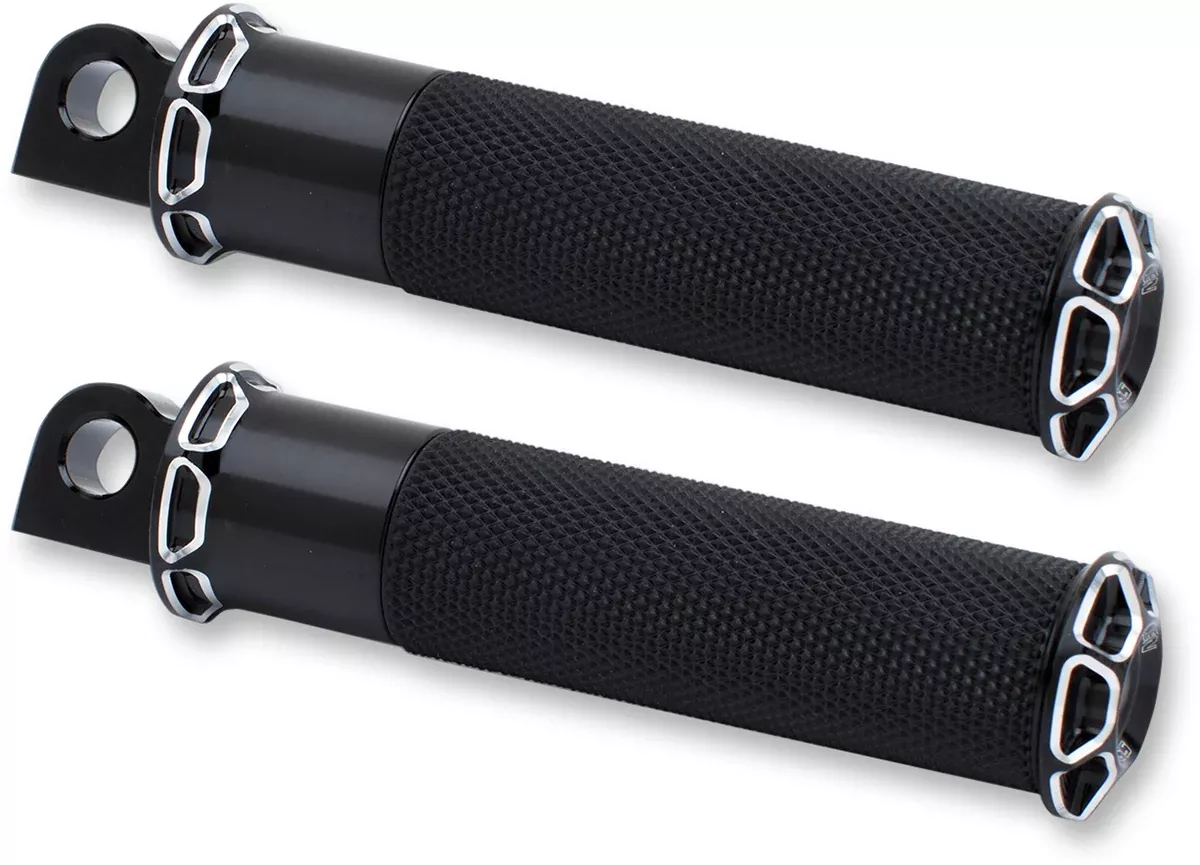ARLEN NESS Foot Pegs - Beveled - Black 07-929
