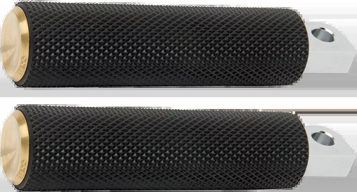 ARLEN NESS Foot Pegs - Knurled - Brass 07-932