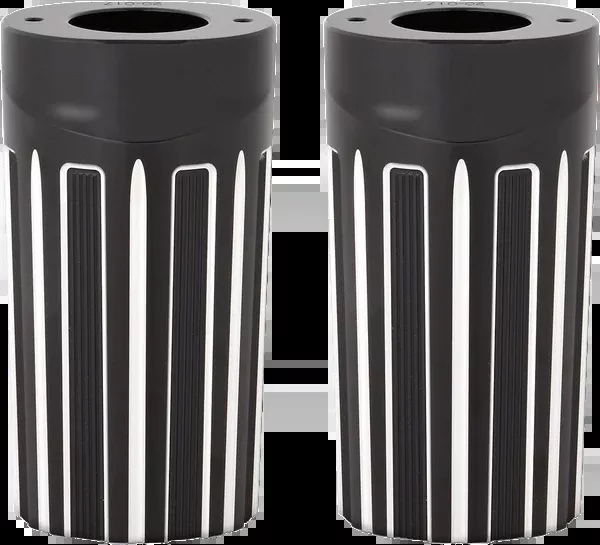 Arlen NESS Fork Boot Covers – Black Anodized – 10-Gauge – FLHT