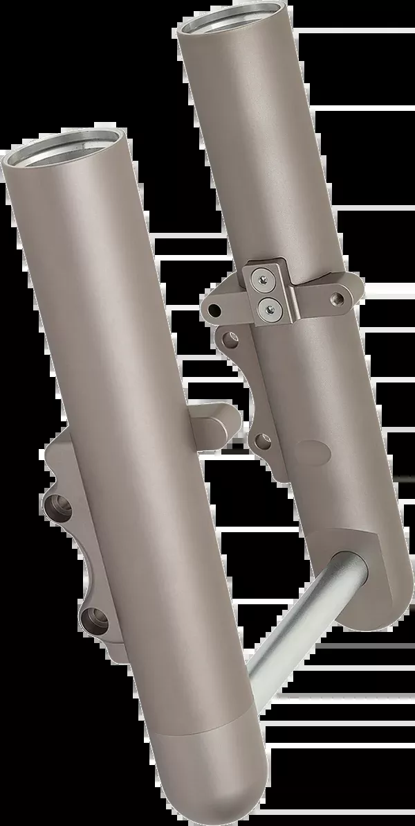 Arlen NESS Fork Legs – Titanium Anodized – Smooth – Dual Disc