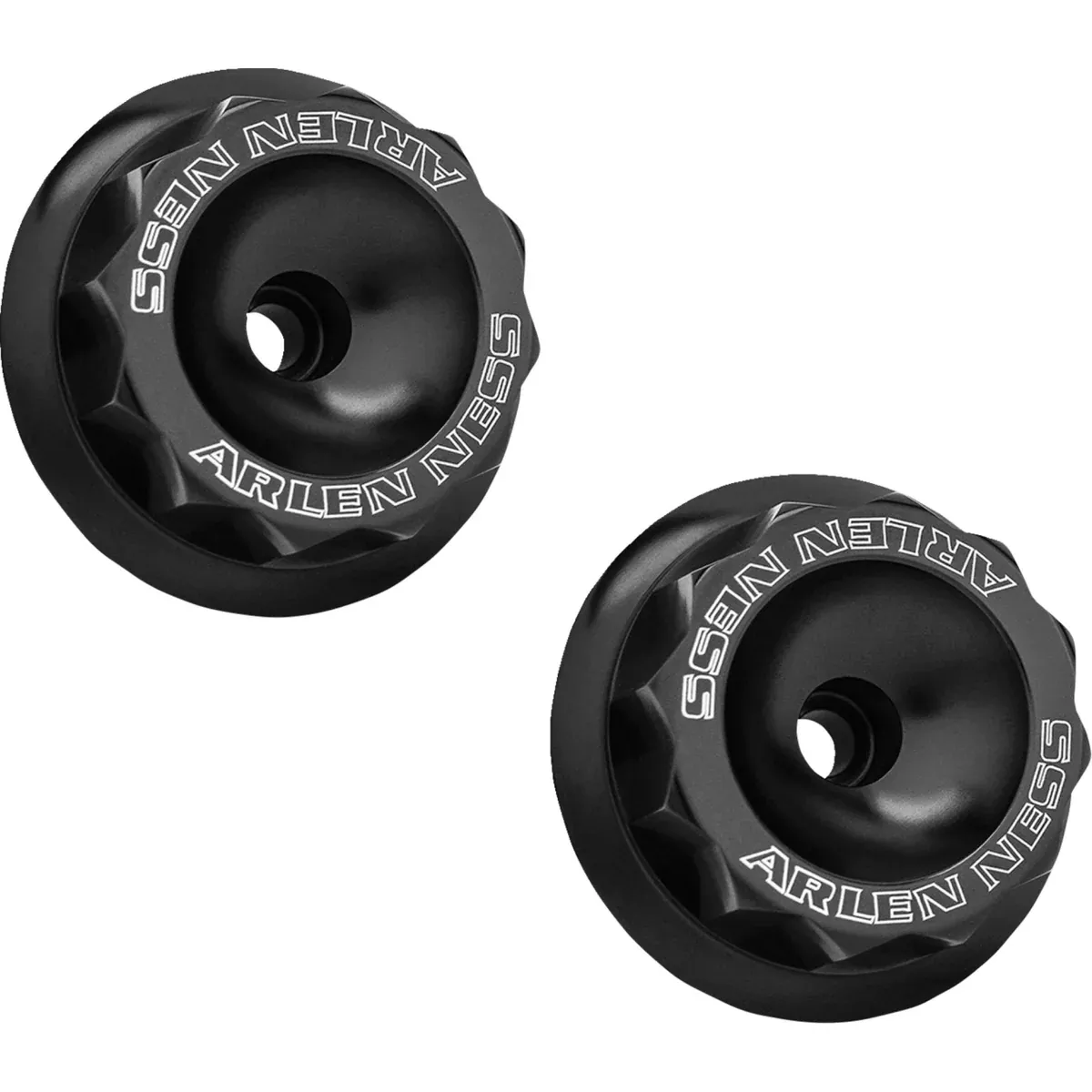 Arlen Ness Fork Nut Cover Black Anodized - 120-002-10B