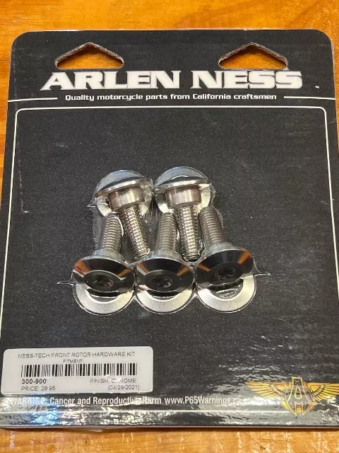Arlen Ness Front Brake Forged Stainless Rotor Hardware 2014-2026 Harley Touring