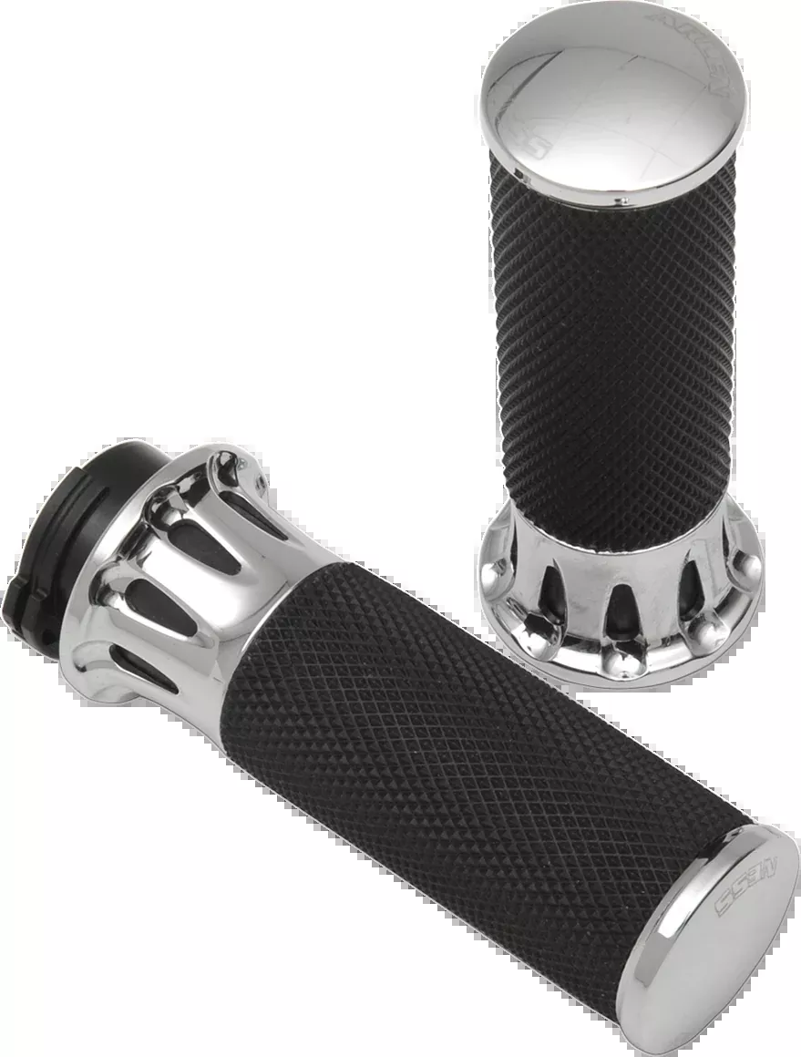 ARLEN NESS Fusion Deep Cut Grips - Cable - Chrome 07-316