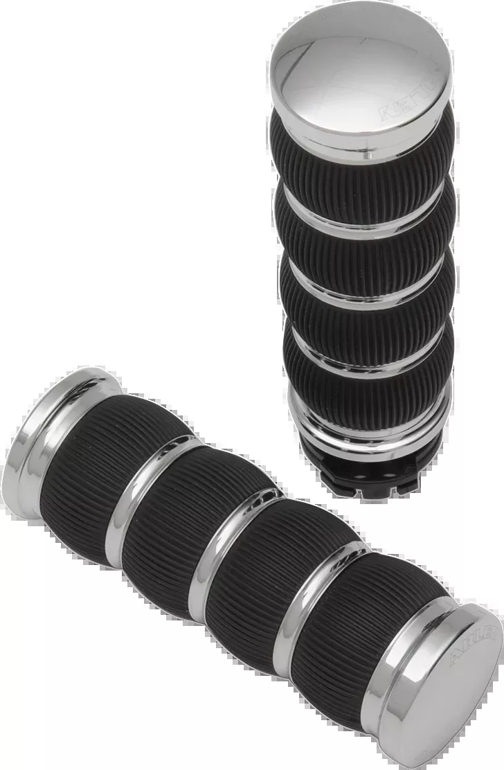 ARLEN NESS Fusion Ring Leader Grips - Cable - Chrome 07-312