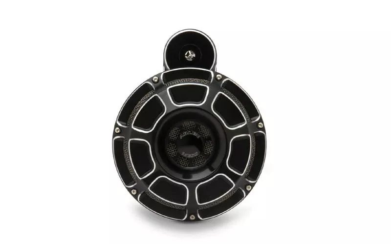 Arlen Ness Horn Kit for '08-14 FLHX -Beveled, Black