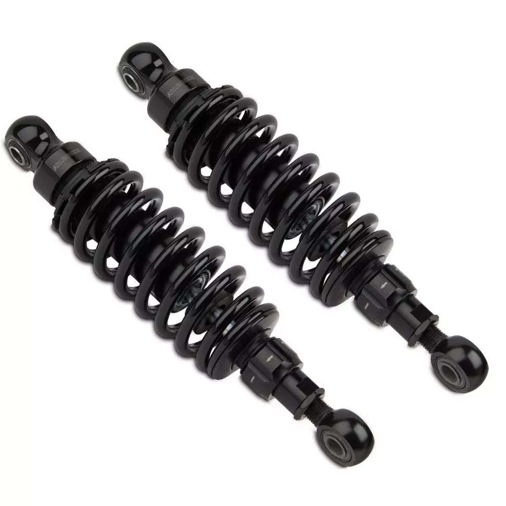 Arlen Ness I-1057 Black 1-1/2" Adjustable Height Shocks Indian Scout Models