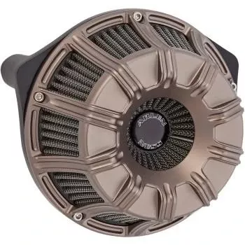 Arlen Ness Inverted Sucker Air Cleaner for '17-23 Touring Models and '18-23 Softails - 10 Gauge, Titanium (Not for '23-'24 CVO Models or '24 FLHX/FLTR)
