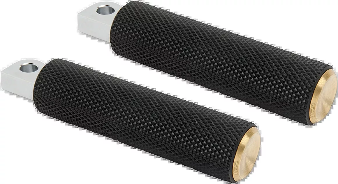 ARLEN NESS Knurled Foot Pegs - Brass - FX/FL '18-'26 07-944