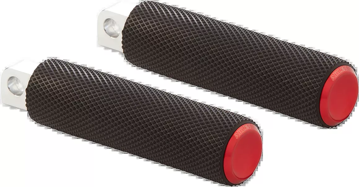 ARLEN NESS Knurled Foot Pegs - Red - FX/FL '18-'26 07-954