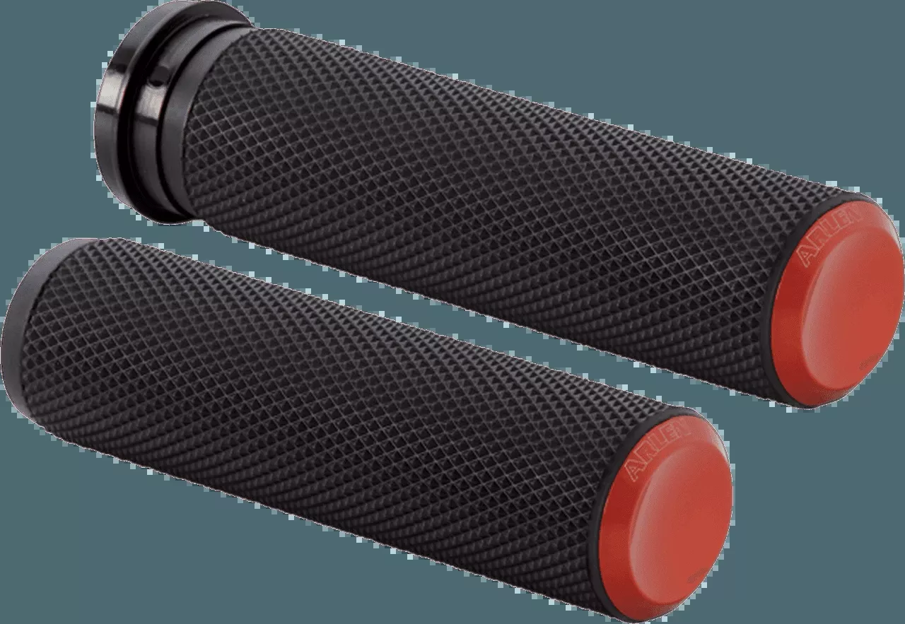 Arlen Ness Knurled Grips for '08-23 Harley Davidson Touring, '16-Up Softail (Click for Fitment)