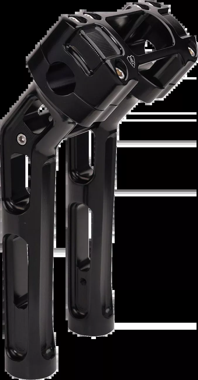 ARLEN NESS Method Kickback Handlebar Riser - Softail Gauge Cut-Out - 10" - Black - 520-053