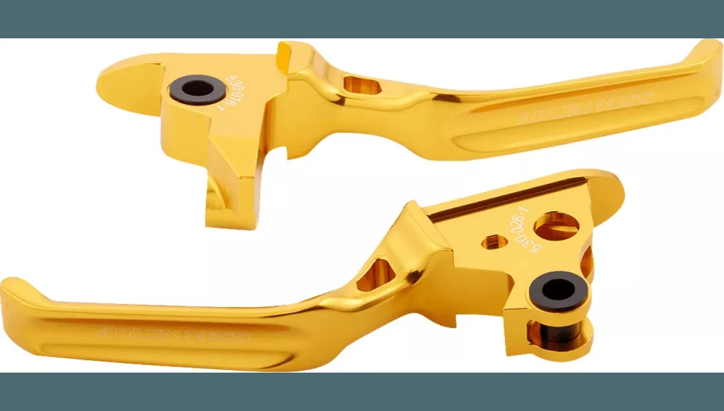 Arlen Ness Method Lever Set for '21-23 Harley Davidson Touring Models - Gold Anodized