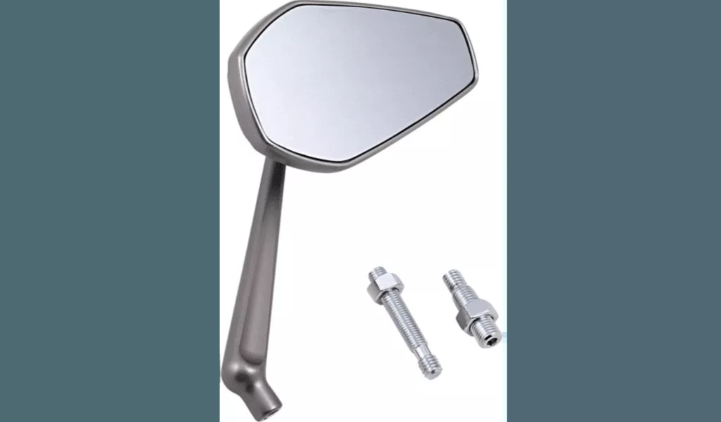Arlen Ness Mini Stocker Mirrors - Titanium - Left (Sold Each)