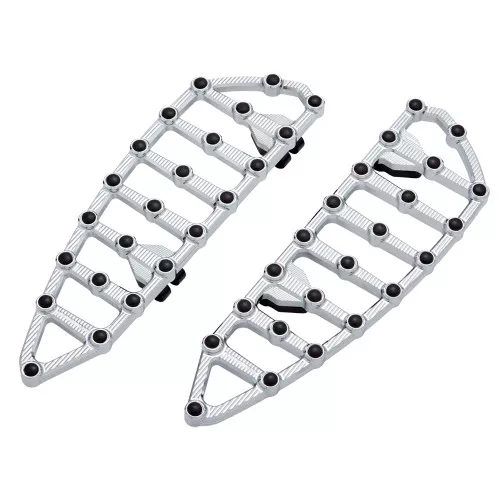 Arlen Ness MX Billet Floorboards for 1980-2024 Harley Touring - Chrome