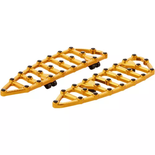 Arlen Ness MX Driver Floorboards for 2018-2024 Harley Softail - Gold