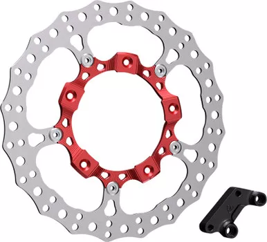 ARLEN NESS Rotor 14" - Front Right - Red - 300-007