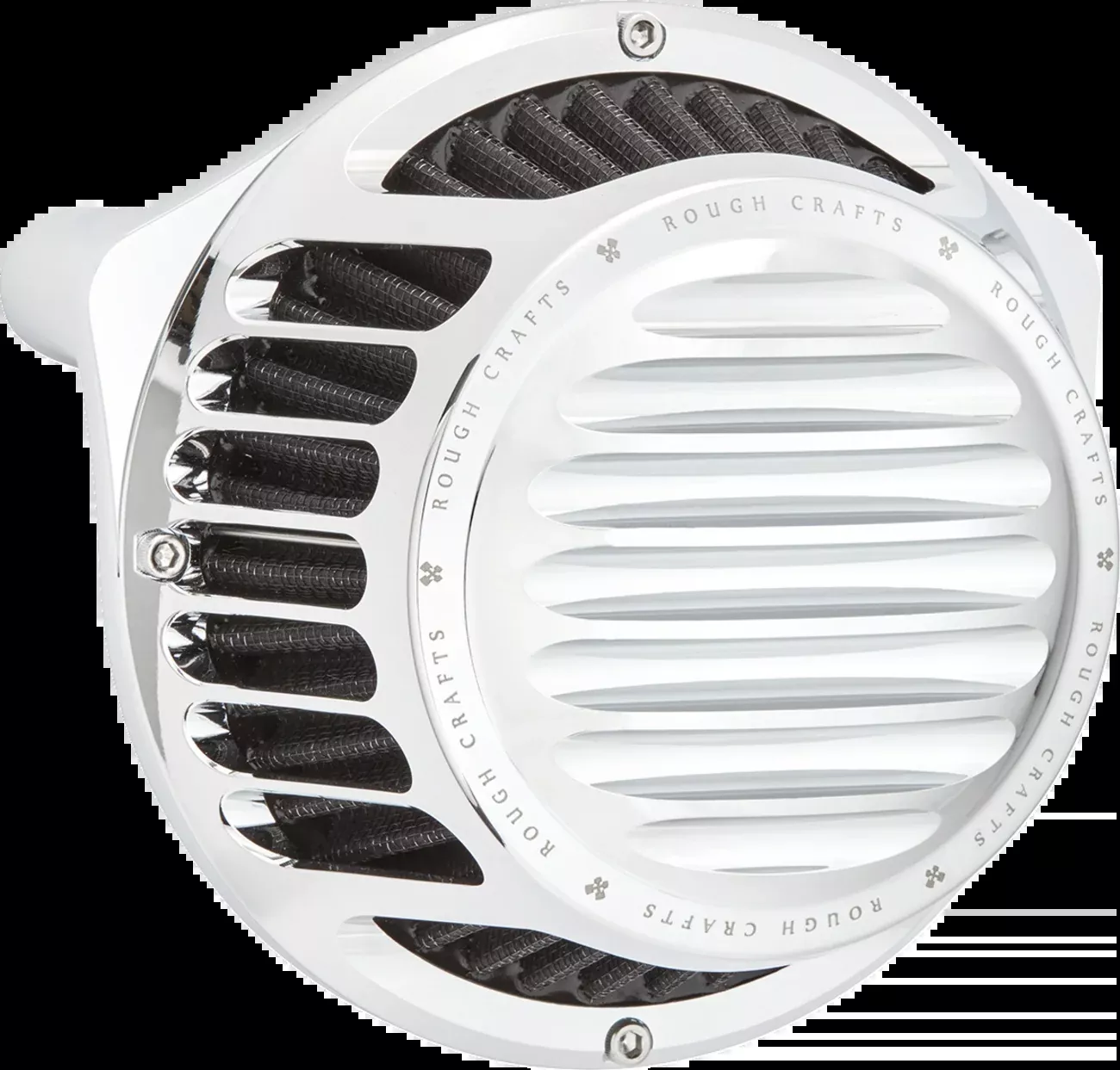 ARLEN NESS Rough Craft Air Cleaner Kit - Chrome RC-600-024