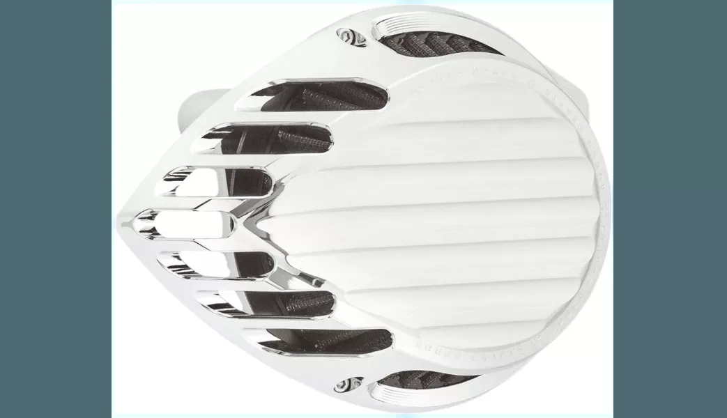 Arlen Ness Rough Craft Finned Air Filter Kit for Harley Davidson '08-16 Touring and '16-17 Softail Models Models (Select Finish)