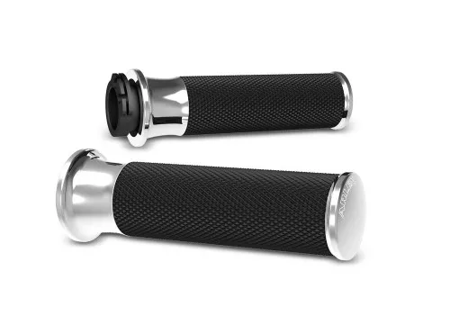 Arlen Ness Smooth Chrome Fly-by-Wire Handlebar Grips (07-322)