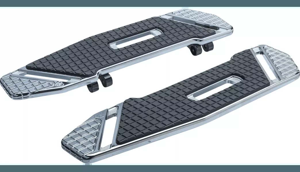 Arlen Ness SpeedLiner Floorboards '18-Up Harley Davidson Softail Models - Chrome (See Fitment)