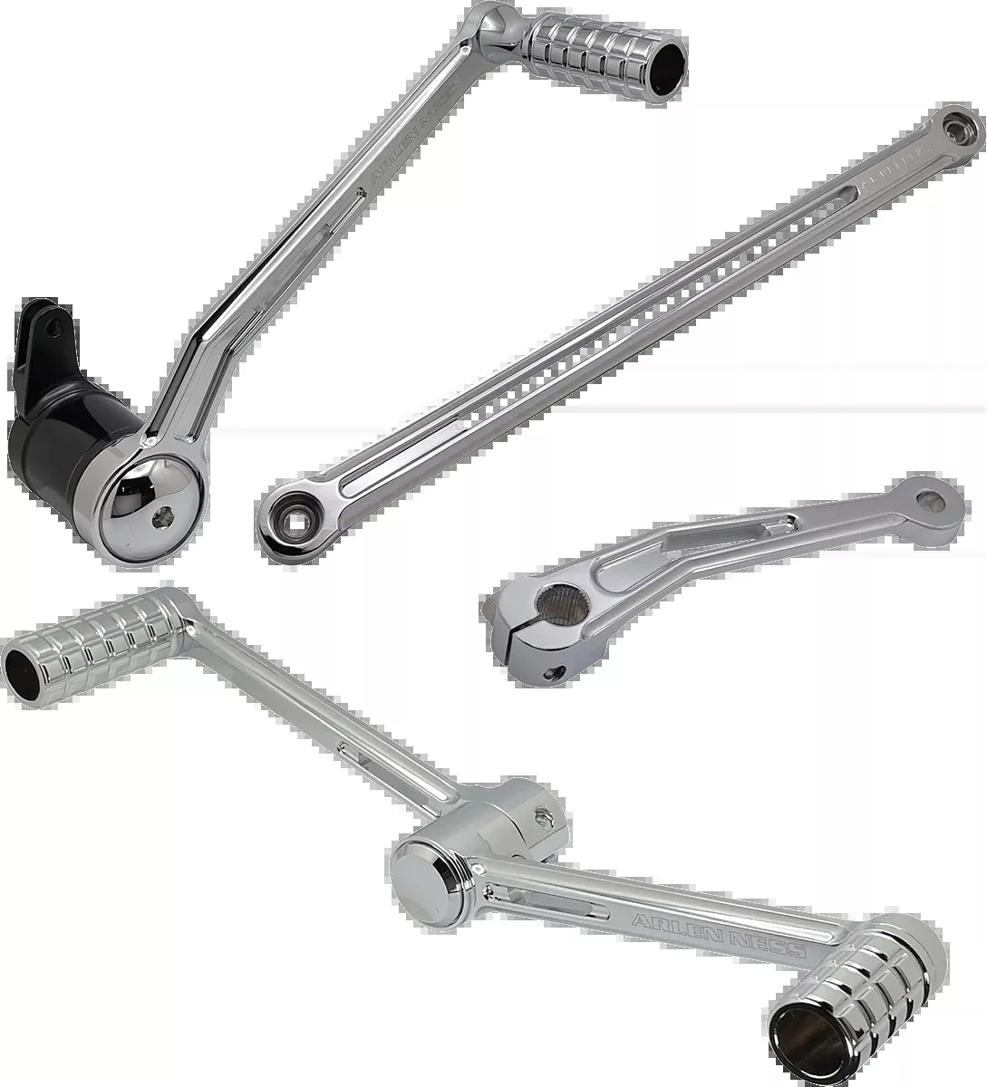 ARLEN NESS SpeedLiner Foot Control Kit w/ Heel/Toe Shifter - Chrome - 420-102