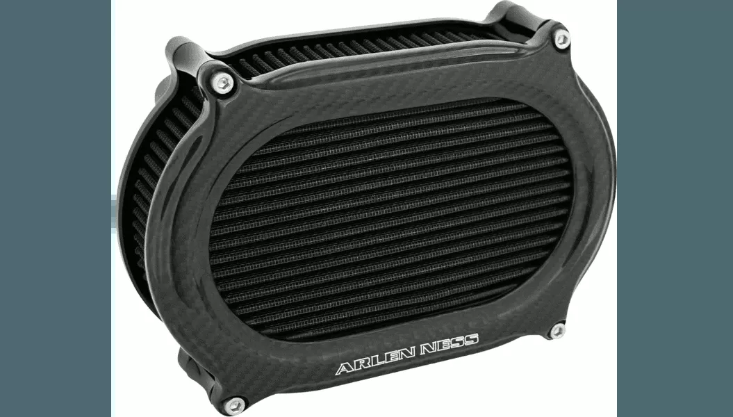 Arlen Ness Stage 2 Oval Air Cleaner Kit for '08-16 Harley Davidson Touring and Trike Models - Carbon Fiber