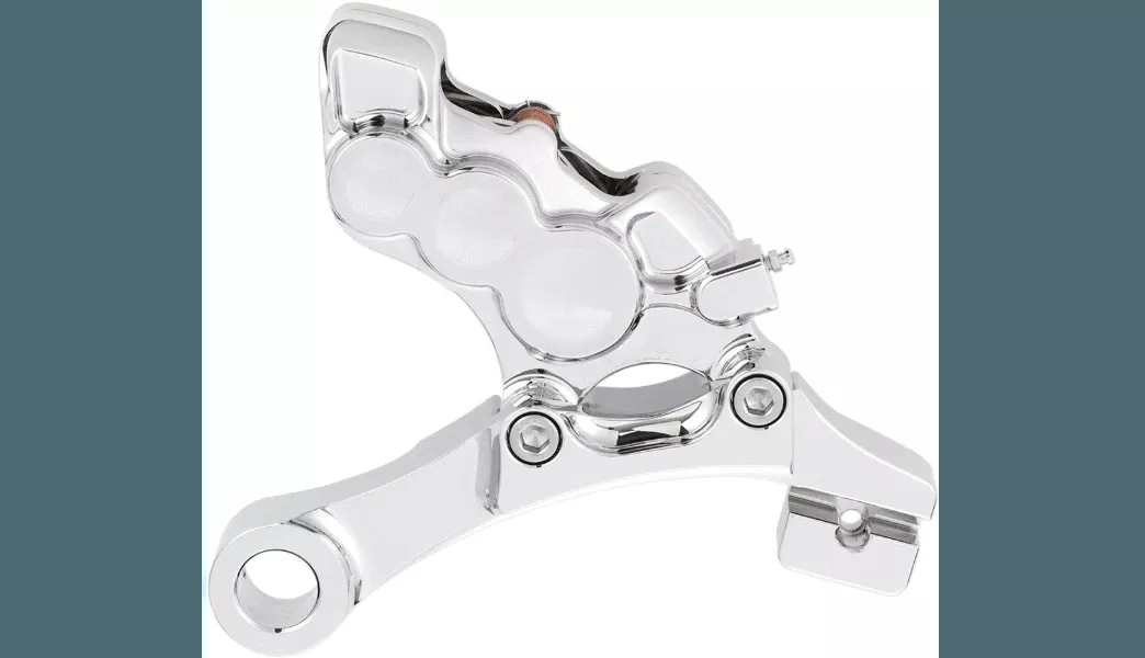 Arlen Ness Tech 6-Piston Rear Caliper for '08-20 Harley Davidson FLH Models 11.8" - Chrome