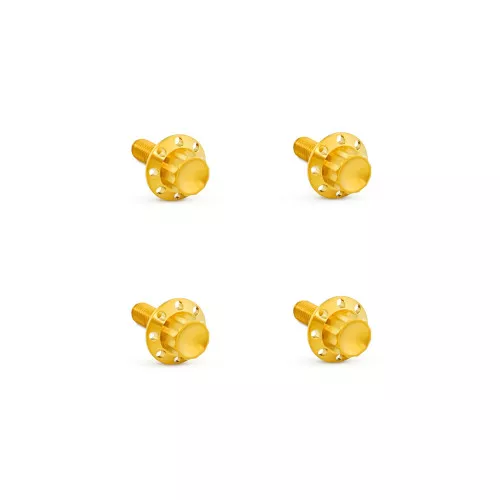 Arlen Ness Titanium 12-Point Windshield Bolts for 2015-2025 Harley Road Glide - Gold