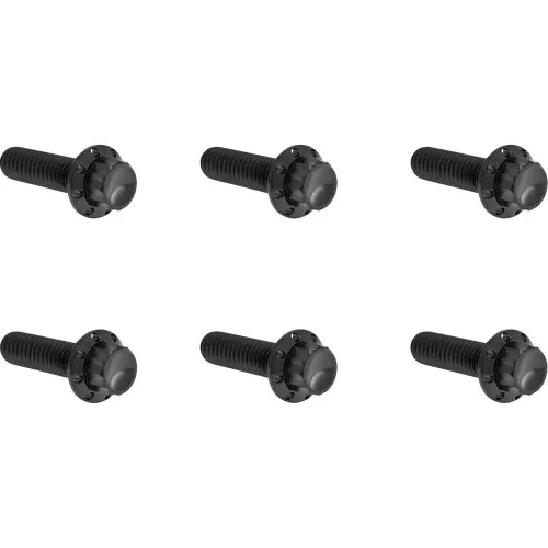 Arlen Ness Transmission Top Cover Titanium 12-Point Bolt Kits for Harley - Black