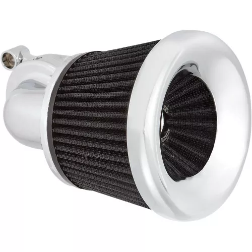 Arlen Ness Velocity 90° Air Cleaner Kit for 1999-2017 Harley Twin Cam Dual Cable - Chrome
