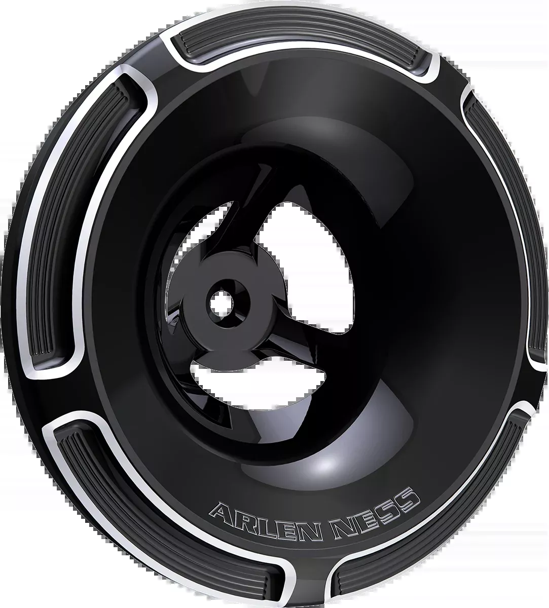 ARLEN NESS Velocity Air Cleaner Cover - Beveled - Black - 601-002