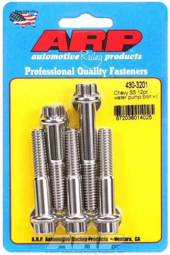 ARP S/S Water Pump Bolt Kit Chevy 12pt. 430-3201