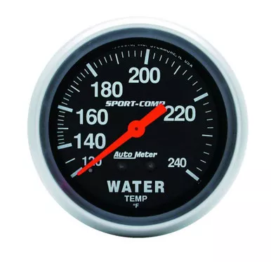 Autometer 120-240 Water Temp Gauge 3433