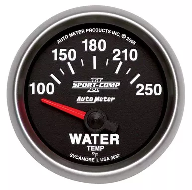 Autometer 2-1/16in S/C II Water Temp. Gauge 100-250 3637