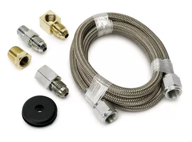 Autometer 3 Ft Braided Stl Line Ki 3227