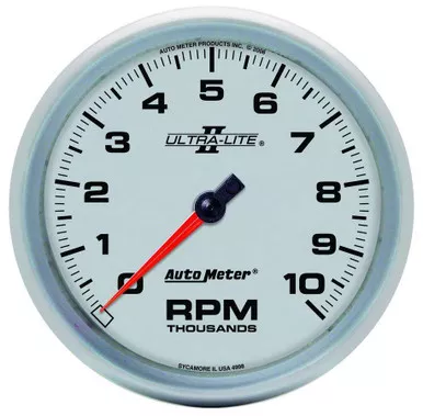 Autometer 5in U/L II In-Dash Tach 10K RPM 4998