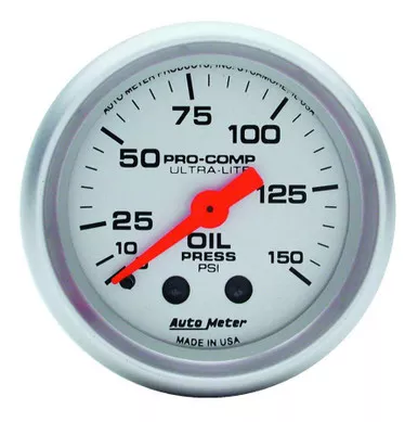 Autometer Ultra Lite 2 1/16in Oil 0-150 PSI Mech. 4323