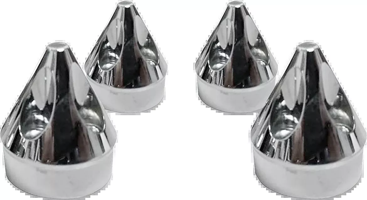 Avon Chrome Spike Engine Head Bolt Cover Kit 1986-2017 Harley Touring FLHR FLHX