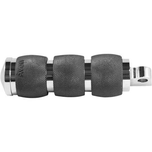 Avon Custom 3-Ring Air Cushioned Foot Pegs for Harley - Chrome