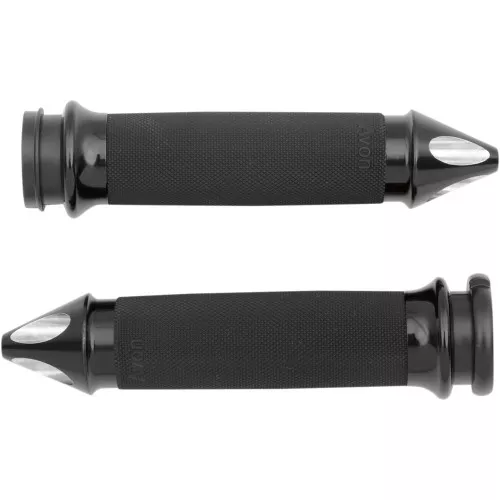 Avon Custom Contour Spike Grips for Harley Electronic Throttle - Black