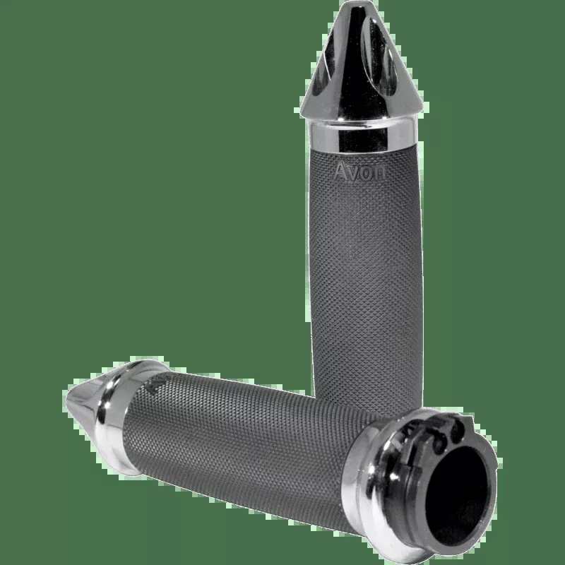 Avon Grips Custom Spike Grips Chrome Avon